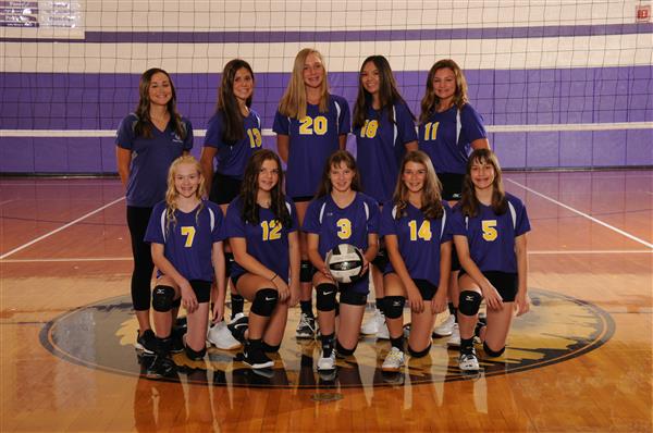 8th Grade Purple Volleyball
